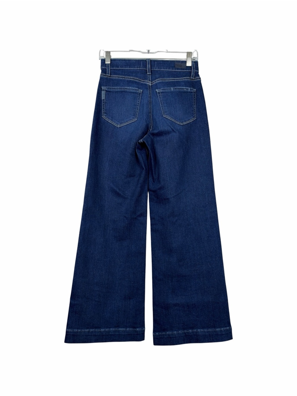 Anthropologie Paige Anessa Crop Wide Leg Dark Wash Jeans - Picture 4 of 6